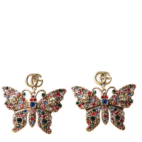 gucci butterfly earings